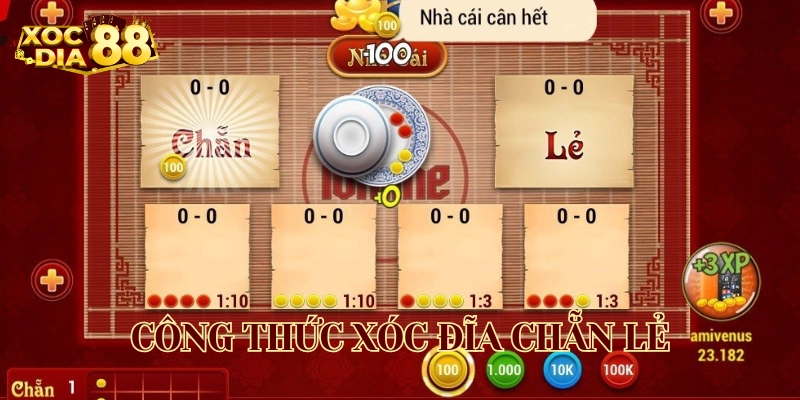 Bí kíp Công Thức Xóc Đĩa Chẵn Lẻ