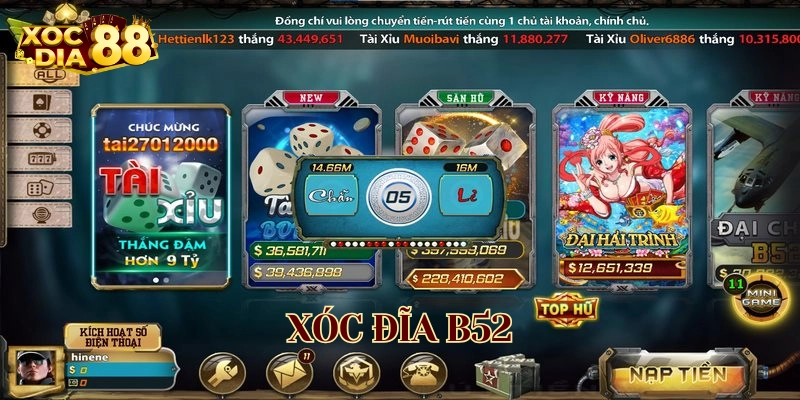 Cách chơi Xóc đĩa B52